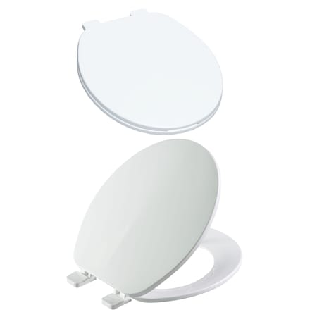 Bluevue Standard Toilet Seat, Round BV1241-1701-WH